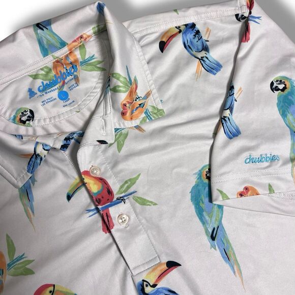 Chubbies Golf Men's Large Performance Polo Shirt - Picture 1 of 8